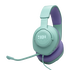 JBL Quantum 100M2 - Cyan - Wired over-ear gaming headset with detachable mic and mute option - Hero